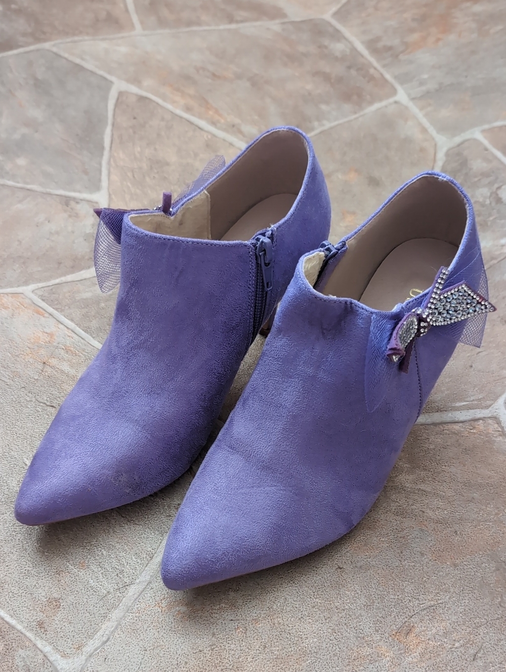 Purple Boot Heels